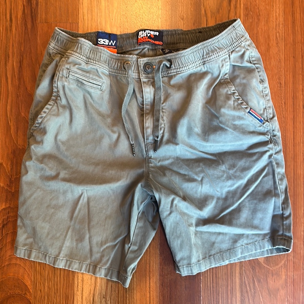 Superdry grey shorts. 33W.
